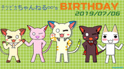 ﾃﾂﾋﾟｶさんの誕生日記念ｲﾗｽﾄ2019