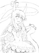 初投稿　EXけーね線画