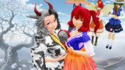 『牛こま』（東方MMD）