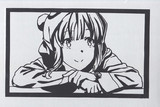 切り絵　梓川かえで