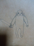 ※二足歩行で剣を持っているなんの変哲もない万歳楽です