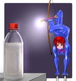 コントーションでペットボトルチャレンジ