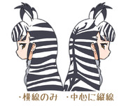 サバンナシマウマの模様