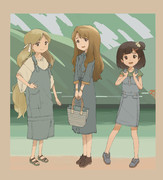 デニムワンピ特集お仕事風