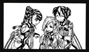 【切り絵】巫女候補3人組【YsⅧ】