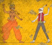 【壁画】キングカズマとラブマシーン