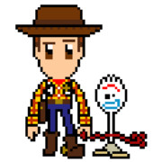 pixel Woody&Forky