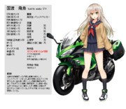 バイク少女 ニコニコ静画 イラスト