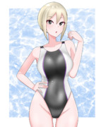 塩見周子×競泳水着