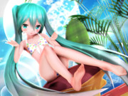 【ちびミクちゃん萌えリンク】ちびミクちゃんのキュートなおみあし♡