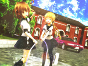 【睦月型静画祭2019夏戦】真夏の昼下がりの、とある水遊び