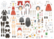 福笑い ニコニコ静画 イラスト
