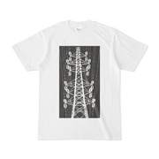 シンプルデザインTシャツ 白鉄塔