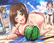 スイカ割り失敗