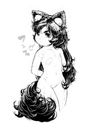 毛深くない影狼たんの水浴び