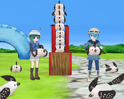 豊作を模して祈る祭り