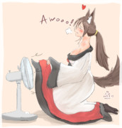 快楽に負ける影狼ちゃん【健全絵】