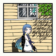 五月雨は、緑色。