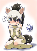 セルリアンに毛皮だけ食べられてしまったアードウルフちゃん