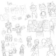 一人絵チャで描いたやつ(たくさん)