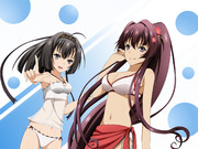 大和と秋月、夏の水着mode