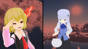 【東方MMD】とある夕方の奇妙な出会い【MMDごちうさ】