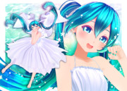 カルも式白ワンピミクさん配布