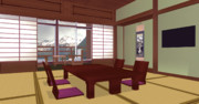 【MMDステージ配布あり】旅館和室