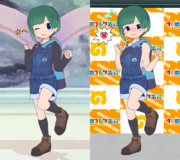 新衣装を身にまとうともえちゃん