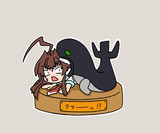 木彫りの球磨。