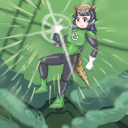 意志の光グリーンランタン・アルマジロ