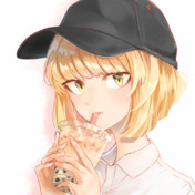 両手飲み ニコニコ静画 イラスト