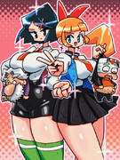 いい大人達@『熱血硬派くにおくん外伝 リバーシティガールズ』勝手に応援イラスト