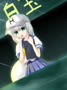 甲子園で応援するマネージャー妖夢！