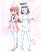 ナースっちと龍田さん（白衣の天使Ver）