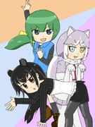 マレーバクさんとポーズを決めるともいぬ