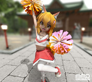 【MMD】チア仙狐さん！【まめる式】
