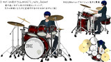 d-motion用ドラム5タム初期ポーズ＆握り（VMD)