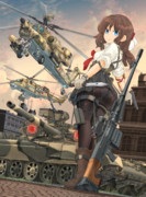 ヘリと戦車と武装女子