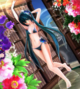 【今日のミクお姉さん】脇を上げてみちゃう…っ♡