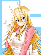 鬼嫁ちゃん描きました♪