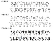 テルシス大陸文字【ヴァイオレット・エヴァーガーデンのアレ】