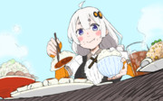 あかりちゃんご飯らくがき！