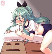 わんどろ何度やっても跳び箱をうまく跳べずに激突してしまう山風チャン