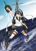 潮「敵艦載機発見！潮、対空砲火、始めます！」