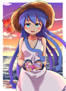 貝殻集めて歩いた砂浜