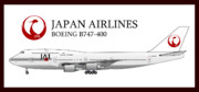 日本航空　「鶴丸」 B747-400