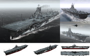 MMD用モブ航空母艦1944(ﾓﾌﾞｯｸｽ)セット