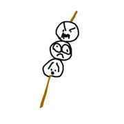 だんご三兄弟 ニコニコ静画 イラスト