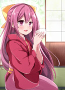 鎮守府の和室で、神風さんとお茶の時間